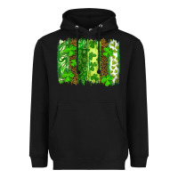 Black St Patrick's Day Brushstrokes Heavyweight Hoodie - RanaPortraitStore