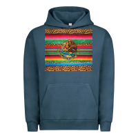 Pigment Midnight Navy serape leopard mexican Urban Hoodie - Jasminsmagicworld