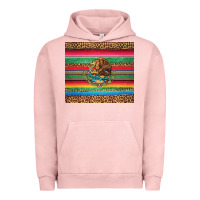 Pigment Salmon serape leopard mexican Urban Hoodie - Jasminsmagicworld