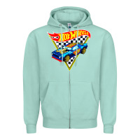 Seafoam hot car Zipper Hoodie - DesigneFamous