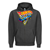 Charcoal Heather hot car Zipper Hoodie - DesigneFamous