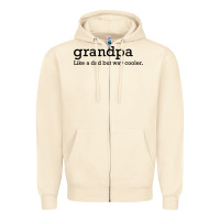 Sandshell grandpa Zipper Hoodie - DesigneFamous