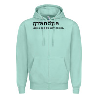 Seafoam grandpa Zipper Hoodie - DesigneFamous