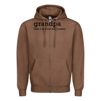 Chestnut grandpa Zipper Hoodie - DesigneFamous
