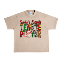 French Oak Santa's Favorite Tennis Player For Christmas Urban Heavy Tee - FaDigitalArtStudio