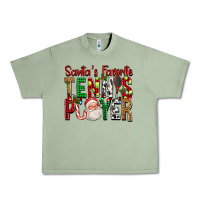 Oil Green Santa's Favorite Tennis Player For Christmas Urban Heavy Tee - FaDigitalArtStudio