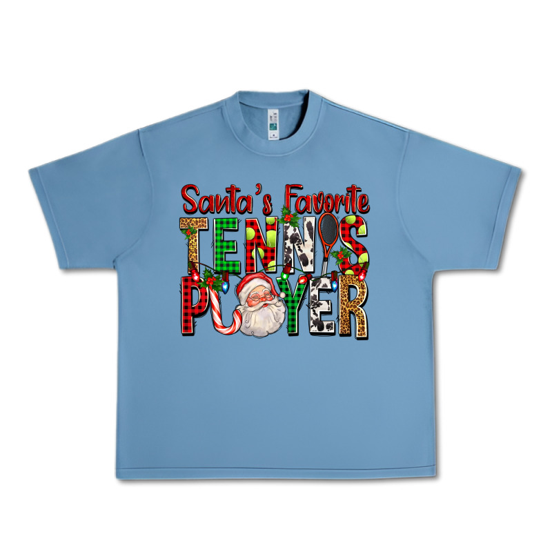 Santa's Favorite Tennis Player For Christmas Urban Heavy Tee by FaDigitalArtStudio | Teevron