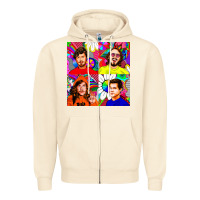 Sandshell workaholics Zipper Hoodie - DesigneFamous