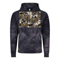 Cloud Black Longhorn Pattern Vintage Hoodie - CowhideDigitalArt