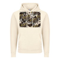 Vintage Artic Longhorn Pattern Vintage Hoodie - CowhideDigitalArt