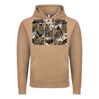 Vintage Coffee Longhorn Pattern Vintage Hoodie - CowhideDigitalArt