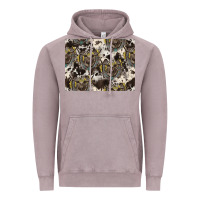 Vintage Zinc Longhorn Pattern Vintage Hoodie - CowhideDigitalArt
