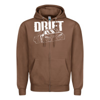 Chestnut Supra Drift Zipper Hoodie - DesigneFamous