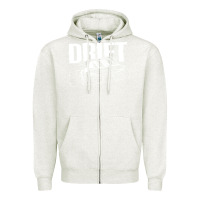 Oatmeal Heather Supra Drift Zipper Hoodie - DesigneFamous