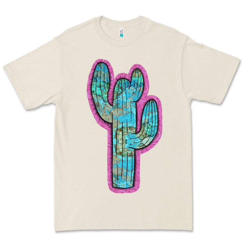 Western Turquoise Cactus Premium Tee by RanaPortraitStore | Teevron