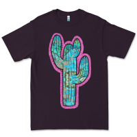 Plum Western Turquoise Cactus Premium Tee - RanaPortraitStore