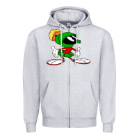 Heather Grey marvin Zipper Hoodie - DesigneFamous