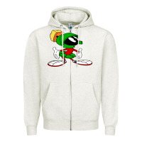 Oatmeal Heather marvin Zipper Hoodie - DesigneFamous