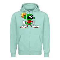 Seafoam marvin Zipper Hoodie - DesigneFamous