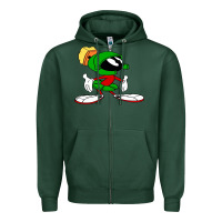 Sports Green marvin Zipper Hoodie - DesigneFamous