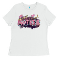 White Most loved mother Mother's Day Ladies Tee - FaDigitalArtStudio