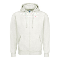 Oatmeal Heather realtor Zipper Hoodie - DesigneFamous