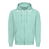 Seafoam realtor Zipper Hoodie - DesigneFamous