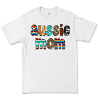 White Aussie mom Premium Tee - CowCowDesign