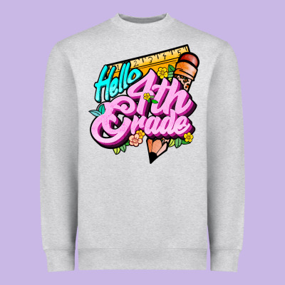 Hello 4th Grade Heavyweight Sweatshirt Designed By Jahusdesignshop