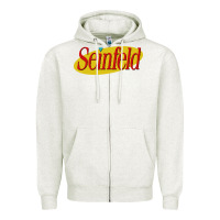 Oatmeal Heather seinfeld Zipper Hoodie - DesigneFamous