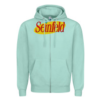 Seafoam seinfeld Zipper Hoodie - DesigneFamous