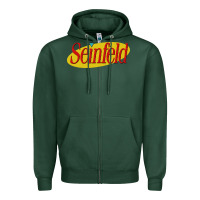 Sports Green seinfeld Zipper Hoodie - DesigneFamous
