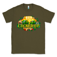 Army Green St. Patrick's Day American Football Classic Tee - HowdyJamesFarm