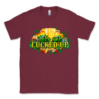 Burgundy St. Patrick's Day American Football Classic Tee - HowdyJamesFarm