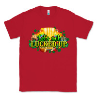 Red St. Patrick's Day American Football Classic Tee - HowdyJamesFarm