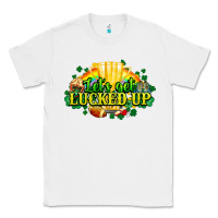 White St. Patrick's Day American Football Classic Tee - HowdyJamesFarm