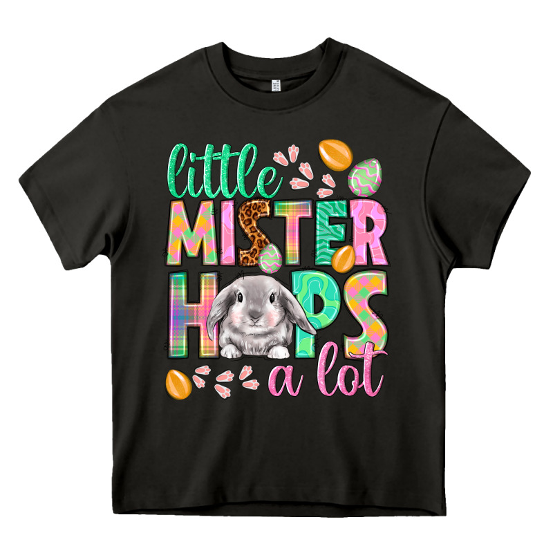 Little Mister Hops A Lot Easter Day Heavy Core Tee by HowdyJamesFarm | Teevron