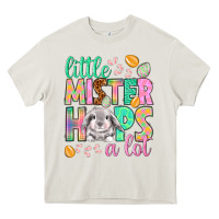 Cream Little mister hops a lot Easter Day Heavy Core Tee - HowdyJamesFarm