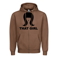 Chestnut that girl Zipper Hoodie - DesigneFamous