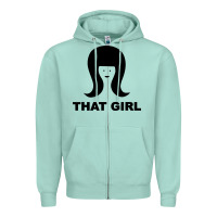 Seafoam that girl Zipper Hoodie - DesigneFamous