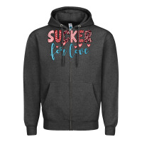 Charcoal Heather sucker for love Zipper Hoodie - JahusDesignShop