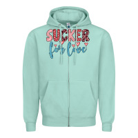 Seafoam sucker for love Zipper Hoodie - JahusDesignShop