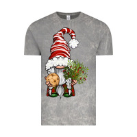 Cloud Rock Christmas Gnome With Cookie Vintage Tee - BundleAndBundleShop