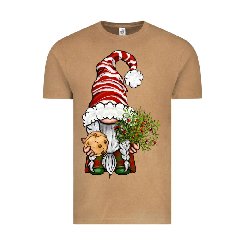 Christmas Gnome With Cookie Vintage Tee by BundleAndBundleShop | Teevron