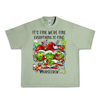 Oil Green it's fine we're fine everythıng is fine! nursecre Urban Heavy Tee - FaDigitalArtStudio