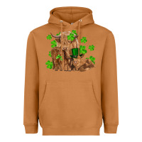 Meerkat st patrick's day cow family Heavyweight Hoodie - RanaPortraitStore
