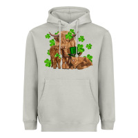 Moon Dust st patrick's day cow family Heavyweight Hoodie - RanaPortraitStore