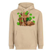 Mushroom st patrick's day cow family Heavyweight Hoodie - RanaPortraitStore