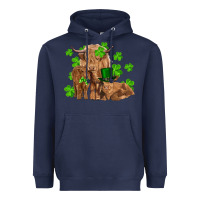 Navy st patrick's day cow family Heavyweight Hoodie - RanaPortraitStore