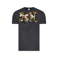 Vintage Black mexico state cowhide serape cactus Vintage Tee - RanaPortraitStore